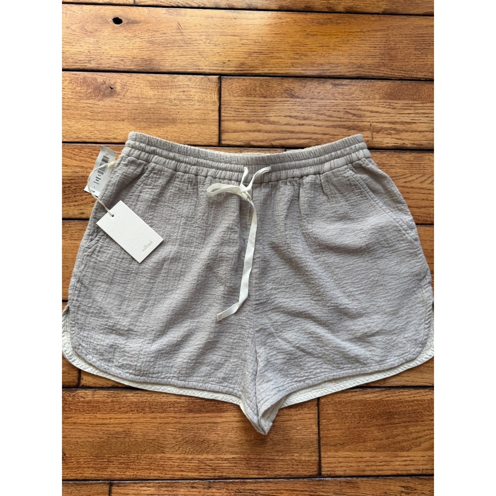Wilfred Bertaud Short Women L Ashen Birch Textured Gauze Drawstring Pockets